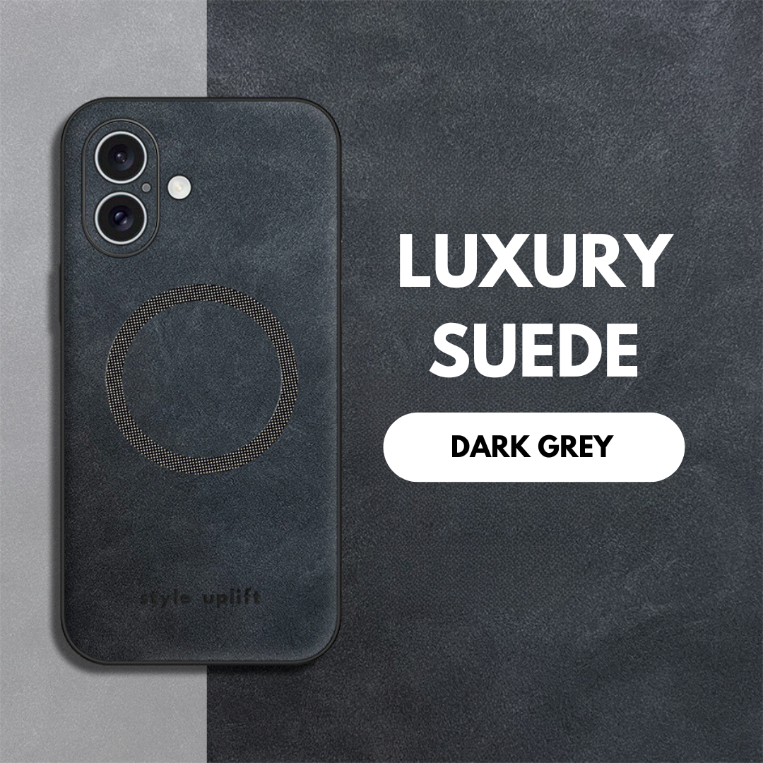 Elegant Suede Case for iPhone 16 Series