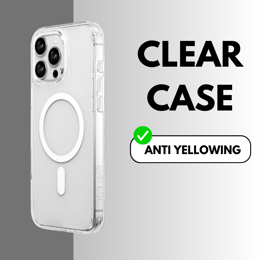 Style Uplift Transparent Phone Case for iPhone 16 | Plus | Pro | Pro Max (Anti-Yellow)