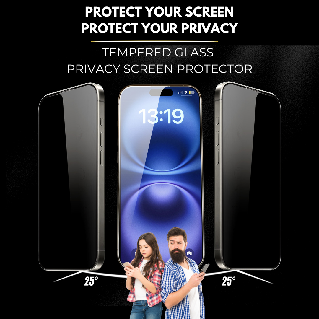 3-Pack Ultra+ HD Privacy tempered glass