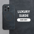 Elegant Suede Case for iPhone 16 Series